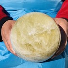 7 78lb Natural Yellow Crystal  Stone Quartz Sphere Healing Reiki