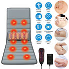 Neck Back Massager Heating Pad Full Body Massage Mat With Lumbar Support Pillow