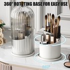 Concealed Toothbrush Holder  Rotating Bathroom Organizer Countertop  Toothbru   