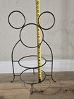 Disney Mickey Mouse Black Wrought Iron Two Tier Buffet Server Stand Very Rare