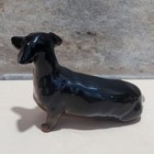 Vintage Beswick Dachshund Dog Figurine Sitting Glossy Finish