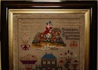 Mid 19th Century Boy   Horse  House  Prayer   Cow Sampler By Jean Clark - 1857
