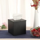 Square Tissue Box Cover - Stylish Cube Stainless Steel Tissue Box Holder  Mod   
