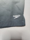 Speedo Mens L Tech Volley Swim Trunks Black Green Board Shorts Comfort Liner Upf