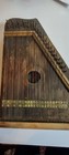1894 Antique Harp Zither Mandolin Wooden Instrument