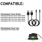 Yothchose Charging Cable Compatible With Hidratespark Pro 60cm  Black black