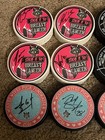 Chicago Wolves Ahl Autographed Hockey Puck Lot