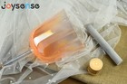 Clear Crystal Singing Bowl Handle 432hz D Note Cosmic Light  6 75  With Case