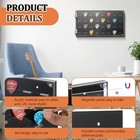 32 Slots Guitar Pick Wall Mount Display Case 12 4  X 6 7  Acrylic Guitar Picks S
