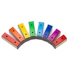 8 Note Xylophone Glockenspiel With Case - Colorful Resonator Bells   2 Mallet   