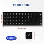 English Keyboard Stickers  4 Pcs Universal Laptop Keyboard Stickers Keyboard