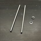 Tonka Parts  Two Reproduction Axles 3 16 X 6    With Two Push Clips