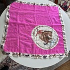Vintage Pendleton The Round Up  let er Buck  Silk Bandanna   Scarf 1930   s