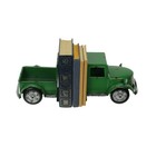 Scratch   Dent Weathered Green Finish Vintage Pickup Truck Metal Bookends Set