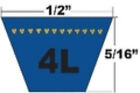 4l430  A41  1 2   X 43   V-belt For Lawn  Farm And Industrial Applications