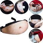 Men Women Unisex Dad Bod Waist Bag Novelty Hairy Beer Belly Fanny Pack Ho
