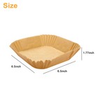 100pcs Air Fryer Liners Disposable Paper Square Non Stick Baking Parchment 6 5 