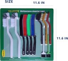 11pcs Crevice Cleaning Brush Set Hard Bristle Gap Cleaner Brushes