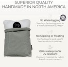 Nwt Gray Badesofa Luxury Seat Cushion For Bath  Quick-drying Washable