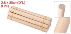 8pcs 1-1 8 X 12 Inch Wooden Dowel Rod Wood Dowels For Crafts Natural Color