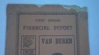 First Financial Report Ever Van Buren County Iowa 1902 Booklet See Photos   Z119