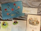 1949 Holland America Cruise Line Menu Set Of 6 With Original Envelope