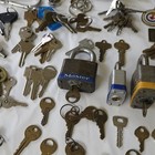 Lot Of Vintage Master Locks And Other Locks And Keys