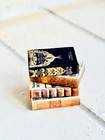 Handcrafted Miniature 1 12 Scale Vintage Inspired Nature Books   4 Book Bundle