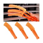 3pcs Mini Duster For Car Air Vent  Automotive Air Conditioner Cleaner Orange