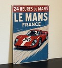 Retro Style 24 Hours Of Lemans France Racing Ferrari Sign Top Quality Sign