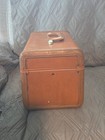Vtg Samsonite Shwayder Bros Luggage Train Case No Key Brown