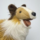 Realistic Collie Sheltie Dog Plush Fao Schwarz Lassie Fluffy Brown White Vtg 16   