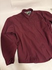 Vintage Women   s Cabelas Soft Canvas Long Sleeve Button Down Shirt 2xl Burgundy