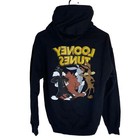 Vintage Freeze Brand Looney Tunes Hoodie Size Small Front And Back Sided Black