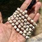 Goddess Kali Nar Mund Mala Rosary Carved Skull 108 1 Prayer Beads 8mm Size