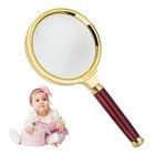Vintage Magnifying Glass 10x Magnifying Glass Wood Antique Magnifier