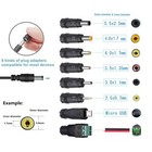 15v 1a Ac Power Adapter With 8 Dc Plug Tips Adapter Power Supply Charger