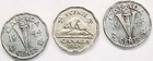 1944   1945   1949 Canada 5 Cent George Vi Canadian  Nickel Coin Five Cents