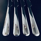 4 Ikea Dinner Knives Glossy Stainless Steel Flatware Knife Set Of 4