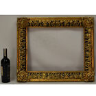 Ca1900-1930 Old Wooden Frame Decorative With Metal Leaf Internal  21 2x16 5 In