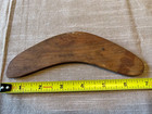 Vintage Australian Aboriginal Hand Crafted Painted Wood Boomerang Euc