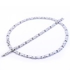Hugs And Kisses Necklace Bracelet Set Stampato Stainless Steel Silver Tone 18 