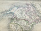 America By Dufour 1841 Large Antique Engraved Wall Map On Linen 19th Century