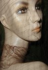 5 Yds Antique French Millinery Veiling Fancy Pattern Hat Making Net Espresso