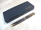 Parker 75 Cisele Sterling Silver Ballpoint Pen Mechanical Pencil 2 Set With Box