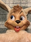 Vintage Rubber Face Toy Dog Or Bunny  Plush Stuffed Animal  read Description 