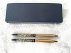 Vtg Arpege Chanel No 5 14k Gold Ballpoint Set Original Box Perfumed Writing Pen