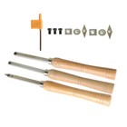 Woodturning Tool  Mini Size 3 Pcs Comfort Grip Handles For Turning Pens