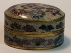 Vintage Chinese Cloisonne Oval Trinket Box