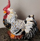 Vintage Very Large Ceramic Rooster  14  Tall And 15  Long